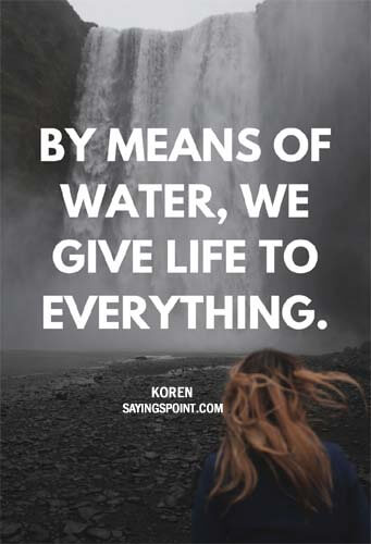 save water sayings