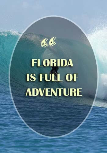 Florida Quotes - Florida is full of adventure