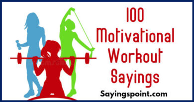 Workout Sayings