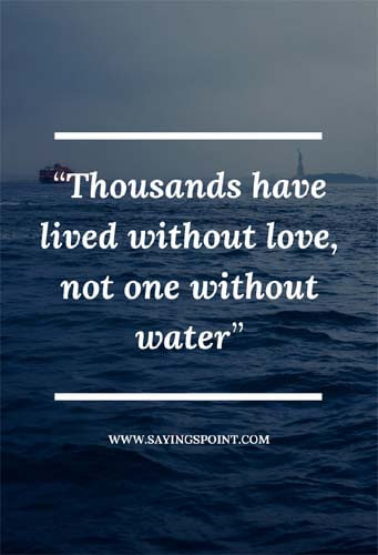 save water sayings