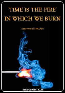Fire Quotes"Time is the fire in which we burn." —Delmore Schwartz