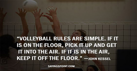 90 Inspirational Volleyball Quotes and Sayings Sayings Point